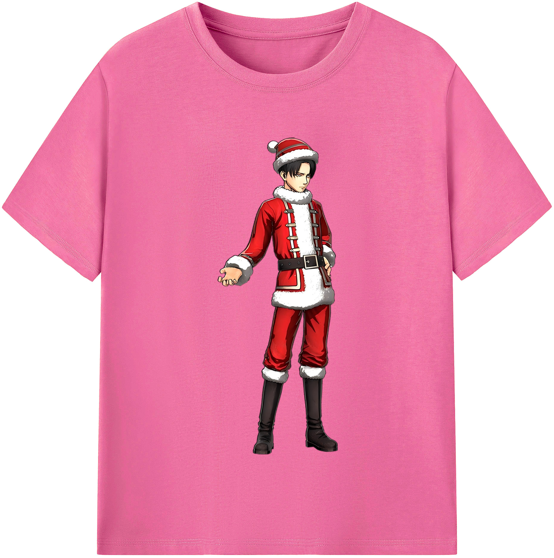 （画像用） 進撃の巨人 リヴァイ·アッカーマン Attack on Titan Levi Ackerman レディースカジュアルプリントTシャツ（綿100％）
